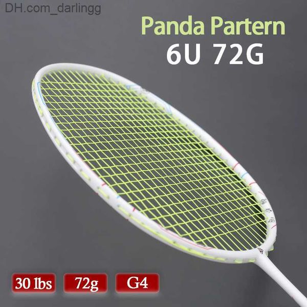 

badminton rackets professional carbon fiber strung badminton rackets 30lbs panda partern light weight 6u 72g g4 racquet bags speed sports q2
