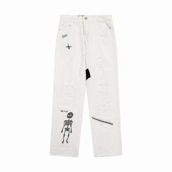 

2023 designer jeans for womens mens garreys make old washed fashion pants straight trousers heart letter prints for woman man casual lon vbq, Blue