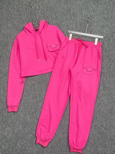 

f1020 luxury designer classic set tracksuit 2 piece set outfits sweatshirt sweat suits women matching and pants, White