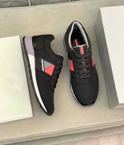 

2022s/s prax 1 sneakers shoes men re-nylon chunky rubber lug sole skateboard walking perfect sports outdoor trainers men's casual walki, Black