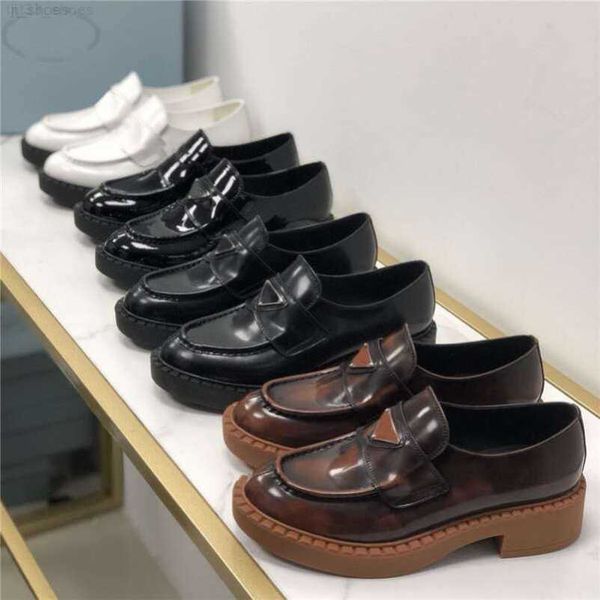 

designer women monolith casual shoes triangle p loafers black cloudbust genuine leather shoe increase platform prad sneakers outdoor cq9n