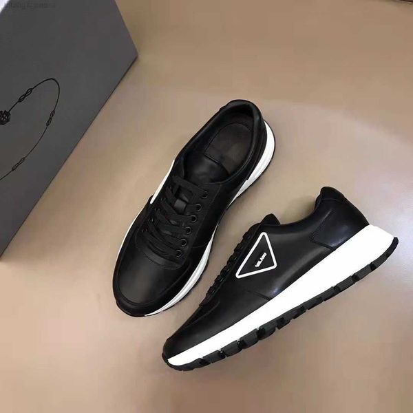 

luxury prax 01 sneakers shoes men's re-nylon technical fabric casual walking famous rubber lug sole party wedding runner trainers eu38-, Black