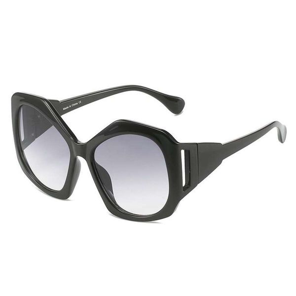 

sunglasses for women large frame hexagon futuristic high quality, White;black