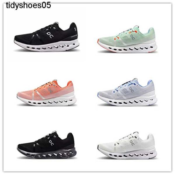 

summer new on run cloud surfer anti slip breathable cushioned running shoe surfer men's and women's sneakers, Black
