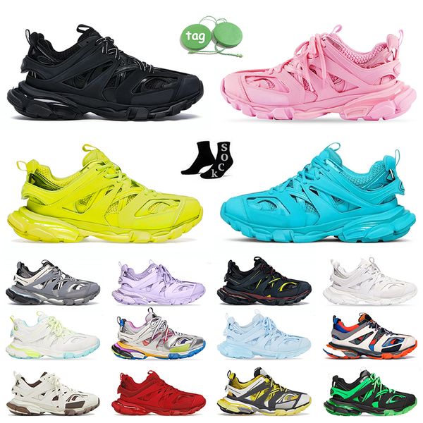 

luxury brand track 3 3.0 designer casual shoes mens womens platform vintage sneakers balencaigas shoe tracks balenciagai runners tess.s. gom, Black