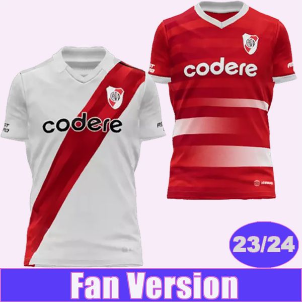 

23 24 river plate pinola mens soccer jerseys m.borja perez home white away 3rd football shirt de la cruz short sleeve uniforms, Black;yellow