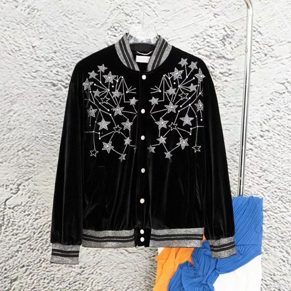 

designer autumn and winter full star new men and women's jackets, official website synchronization, high-end atmosphere, every detail i, Black;brown