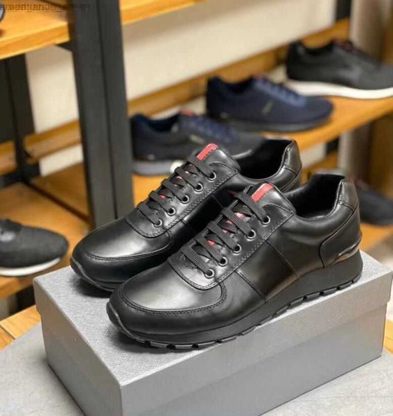 

prax 01 designer men trainers shoes nylon fabric lace-up match race sneaker mesh casual runner walking shoes, Black