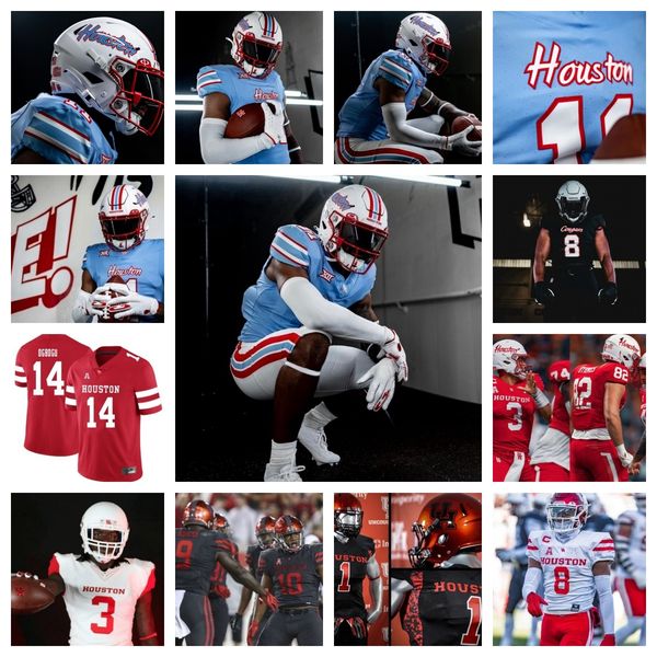 

2023 houston cougars football jersey 21 stacy sneed 45 nadame tucker 99 justin beadles 34 jalyn stanford 26 re'shaun sanford ii 77 davi, Black