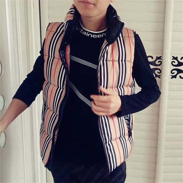 

winter jacket mens down vest homme vests gilet parkas coat hooded outerwear waterproof mens women windbreaker thick short sleeveless puffer, Black