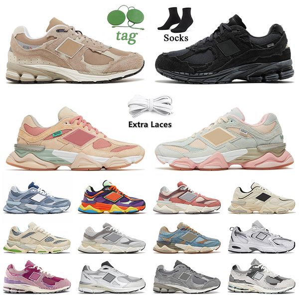

2002r protection pack women mens running shoes 9060 joe freshgoods penny cookie pink baby blue 990 v3 white silver navy on rain cloud 530 se
