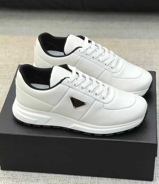 

designer prax 01 sneakers shoes men's re-nylon technical fabric casual walking rubber lug sole party wedding runner sports eu46, Black