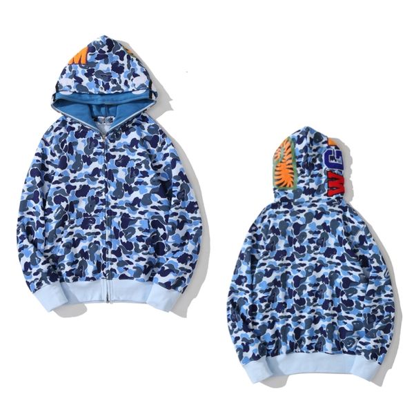 

Designer Shark Mens Hoodies For Men Hoodies Sweatshirts Colors Camo Mens Women Full Zip Mesh Camo Sweatshirt Cotton Hoodie streetwear Jacket Hip Hop Men Tracksuits, Style no.1