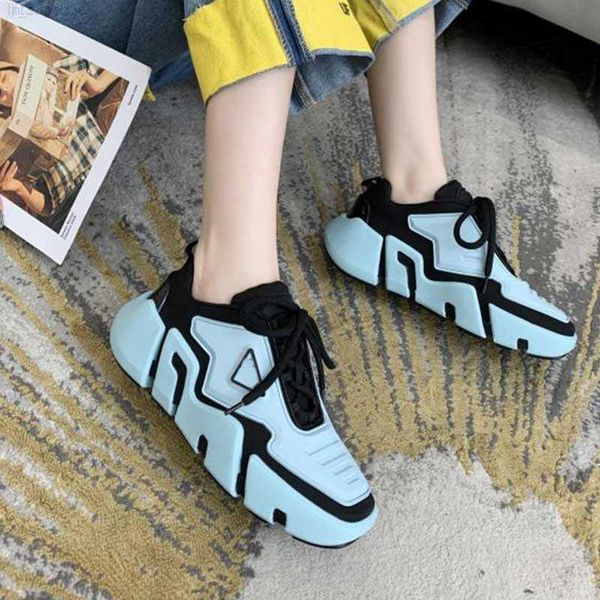 

mens and womens low-casual shoes lates p cloudbust thunder lace-up technical fabric sneakers capsule series color-blocking triangle pattern, Black