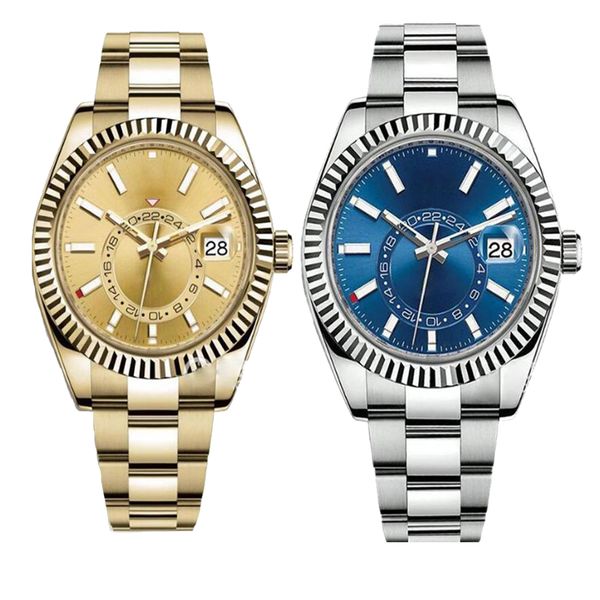 

mens movement watch aaa watches rlx reloj small dial sapphire calendar 41mm stainless sky luminous waterproof wristwatches montre de luxe wa, Slivery;brown
