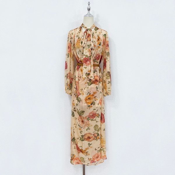 

2023 new australian designer printed dress, Black;gray