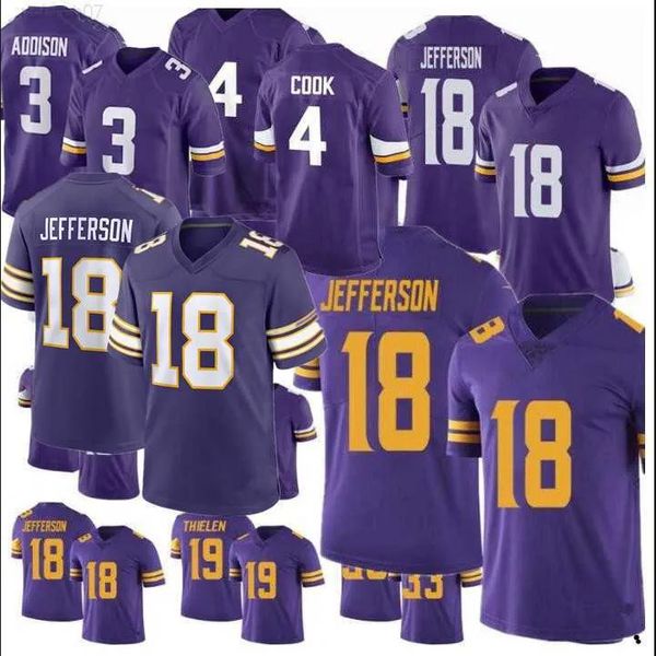 

tj hockenson justin jefferson addison custom football jersey kj osborn zadarius harrison smith danielle hunter kirk cousins minnesota'&, Black;red