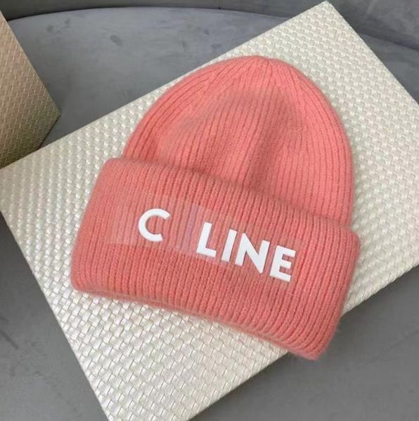 

Beanie Cap Knitted Beanie CELINF Designer Women's Woolen Hat Letter Autumn/winter Fashion Brand H Des Bonnet Hat high-quality