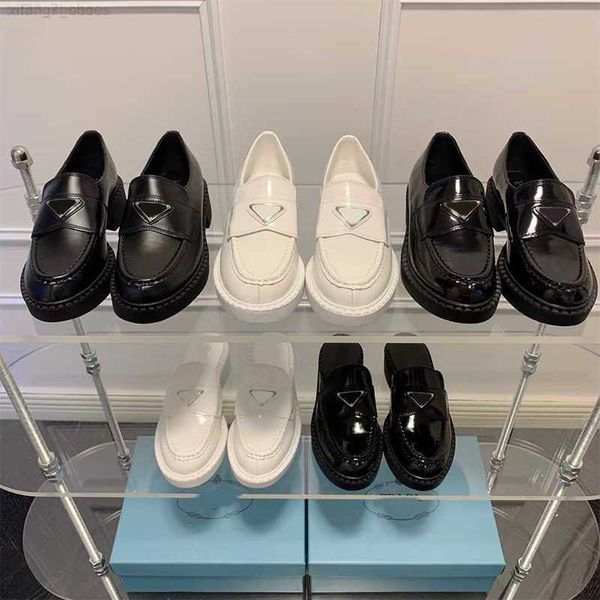 

shoes english style thick soled lefu shoes women's summer triangle small leather shoes p home black thick heel slip on shoes