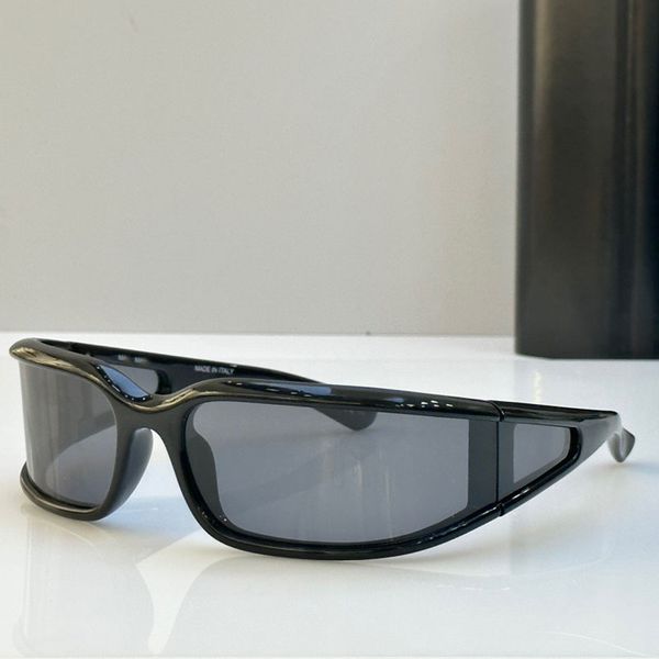 

sports rectangle sunglasses in dark grey bb0123s sunglasses ladies designers black gradient thick lens full lens narrow rectangular mask wom, White;black