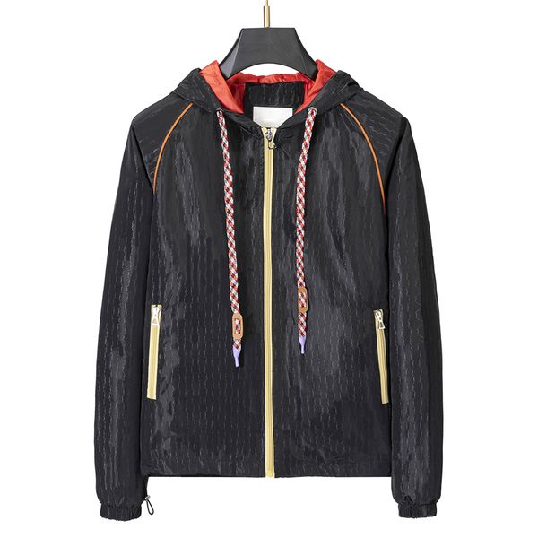 

men's designer waterproof jackets coat letter zipper hooded bomber windbreaker womens fashion streetwear spring autumn sports casual wi, Black;brown