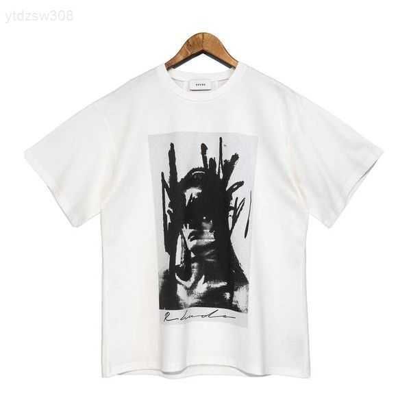 

2023 summer rhude t shirt mens designer t shirt rhude casual shirts man womens tees short sleeves sell luxury men hip hop clothes us size s-, White;black
