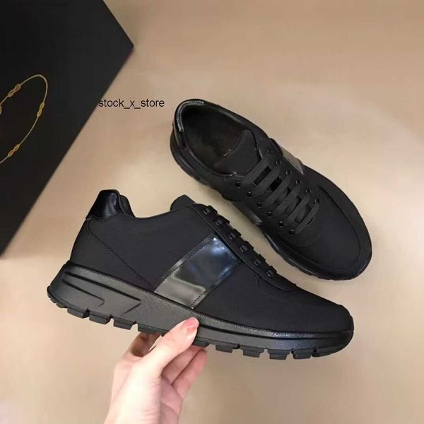 

perfect brand prax 01 sneakers shoes men re-nylon technical fabric casual walking famous rubber lug sole sports party wedding runner sports, Black