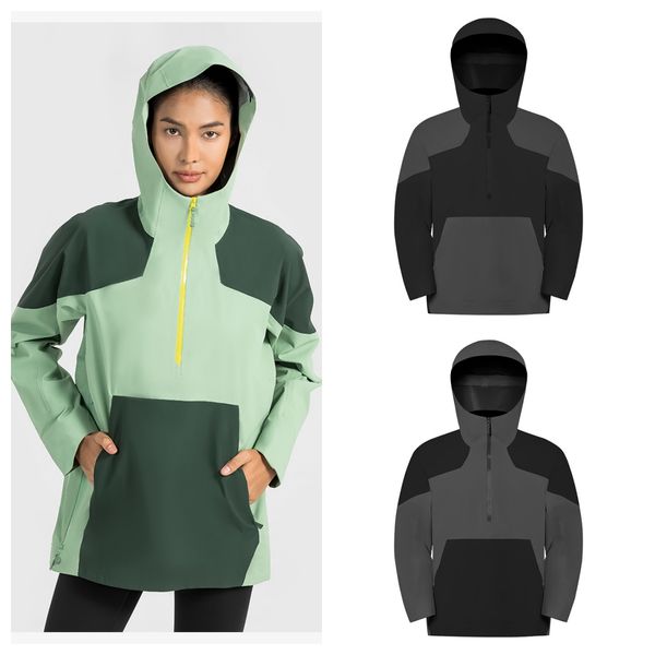 

ll men's and women's yoga hooded jacket set solid nude sports shaping tight fitness jogging sweatwear