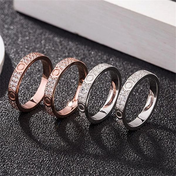 

designer rings love ring men women couple rings jewelry gift size 5-11, Silver