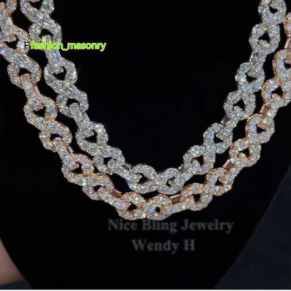 

pendant necklaces jewelry designer jewelry custom hip hop jewelry necklace iced out diamond s925 silver forever 8 gold moissanite chain desi