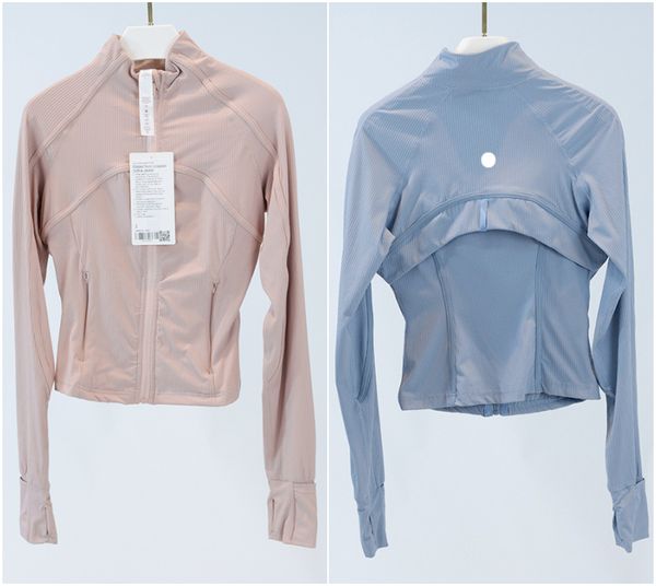 

ll-067 women yoga outfit jacket activewear fitness wear sportswear outer jackets outdoor apparel casual running exercise long sleeve ribbin
