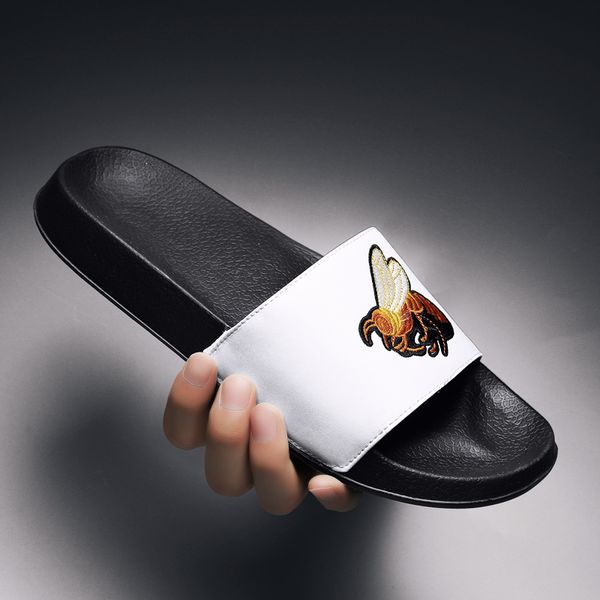 

2024 men's sandals women's flip-flops fashion slippers fashion classic sandals slipper flats slide size 39-46, Black