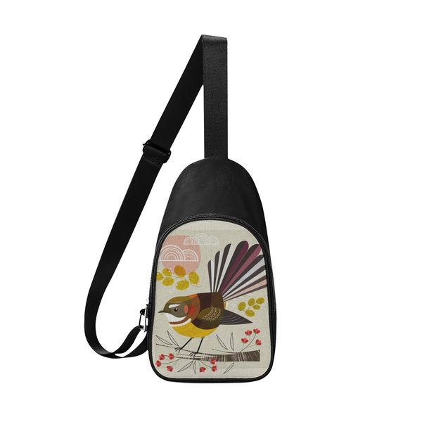 

diy custom men's chest bags women's shoulder bags chest bags white lovely production of personalized exclusive custom couple gifts