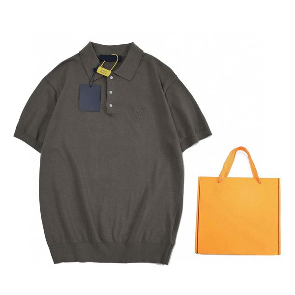 

men's plus tees & polos t-shirts round neck embroidered and printed polar style summer wear with street pure cotton 1wf3, Black;brown