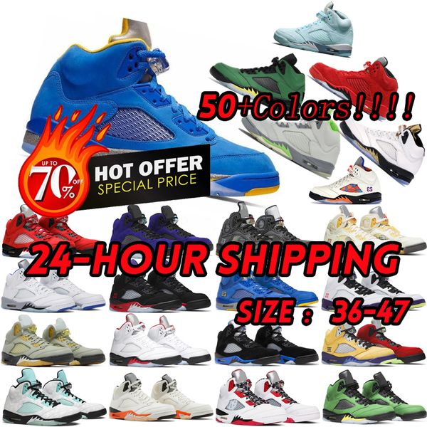 

designer fire red 5 jumpman 5s mens basketball shoes racer blue unc crimson burgundy green bean oreo black metallic mars men outdoor trainer