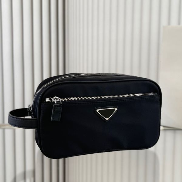 

designer makeup bag cosmetic bag toiletry bag make up handbags wash pouch nylon triangle small with handle woman men 5a 2023