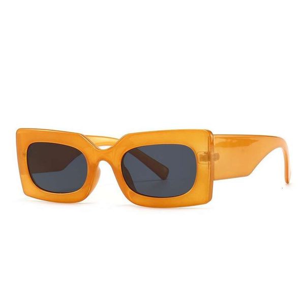 

square jelly sunglasses trendy street show woman, White;black