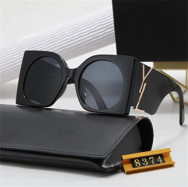 

2023 luxury sunglasses designer sunglasses for women glasses uv protection fashion sunglass letter casual eyeglases with box very godny, White;black