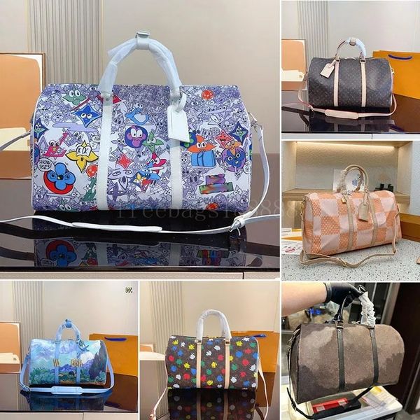 

designer men's and women's duffel bag leather classic women's hand luggage travel bag oversized crossbody bag sports outdoor