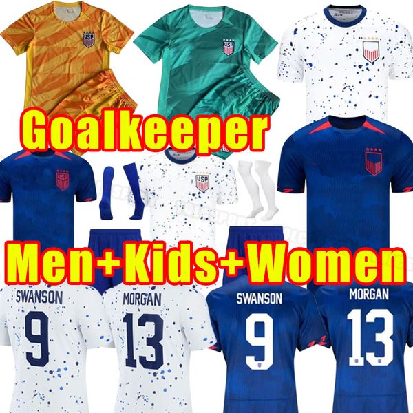 

2023 2024 pulisic mckennie soccer jerseys aaronson press sargent morgan lloyd football shirt camisetas musah usas full set men kids child wo, Black;yellow