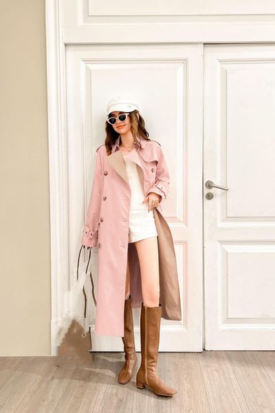 

women's wool & blends 2021 autumn women shirt coat fashion plaid printed turn down collar long casual single-breasted winter female ove, Tan;black