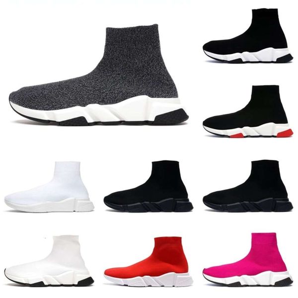 

shoes breathable black glitter sole designer trainer hommes platform sock mesh comfort women men casual knitted triple sneaker walking