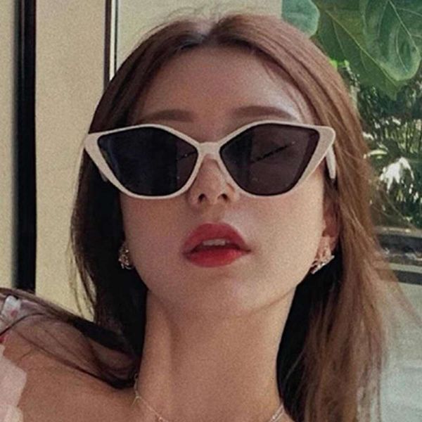 

fashion cat eye sunglasses ins refreshing babe, White;black