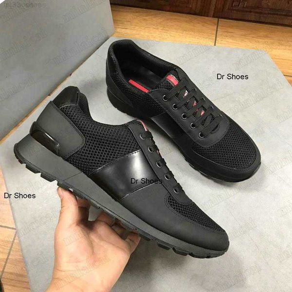 

match race prax 01 sneaker re-nylon fabric black leather trainers shoes mens luxurys designer sneakers screen-printed panelled low top