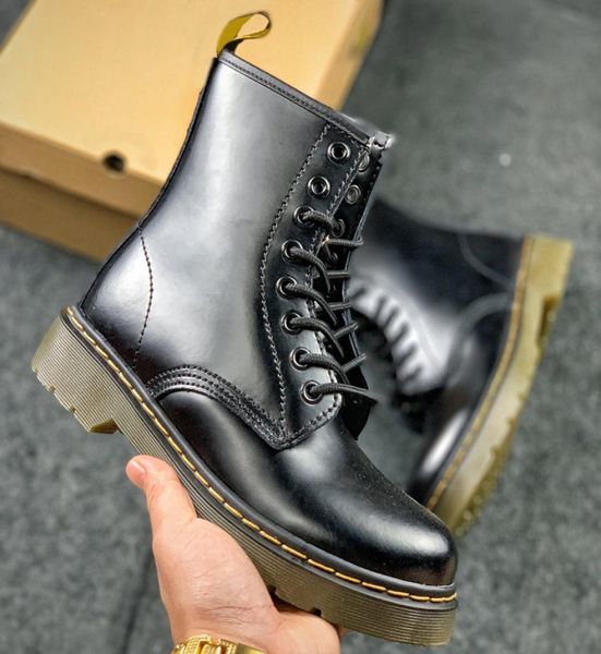 

dr martin boots 1460 black white silver cherry red fashion martins winter boot platform shoes ankle leather laceup doc booties wi1214274