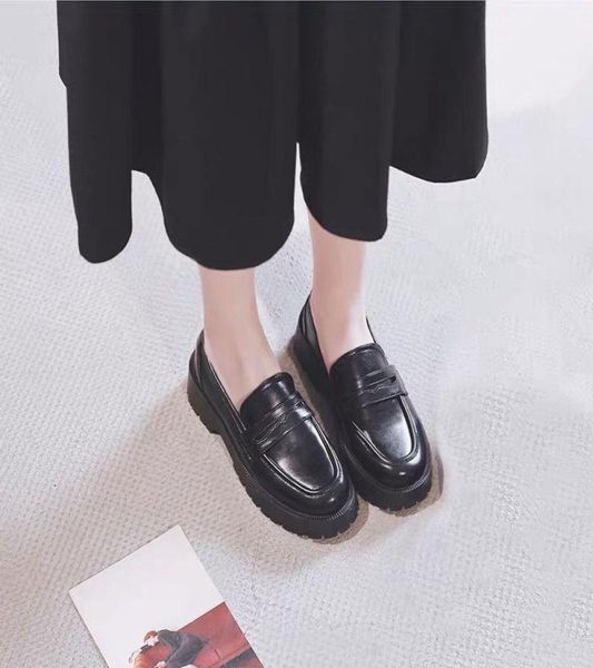 

dress shoes 2022 boussac black punk platform women loafers round toe chunky heel vintage slip on high pumps2526927