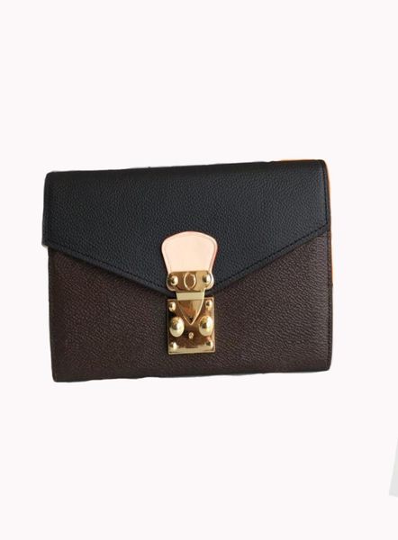 

luxurys designers purses woman fashion clutch wallets logo sshaped lock classic pallas wallet card holder purse with box dust bag8835621, Red;black
