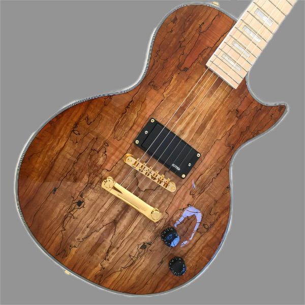 

chinese electric guitar, gold hardware, special beige body and neck, custom made