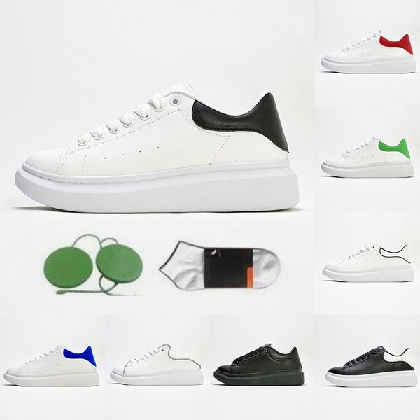 

white leather designer shoes for men women triple black golden sliver blue green platform plate-forme sneakers flat heels luxury thick botto