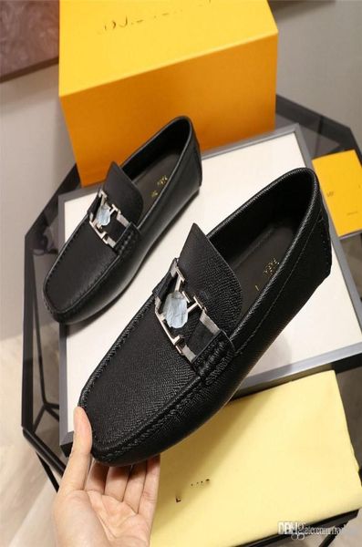

ll fashion shoe designer loafer man shoes plu size eur46 driver sneakers for men gold silver italian mens shoess casual luxury loa6665931, Black